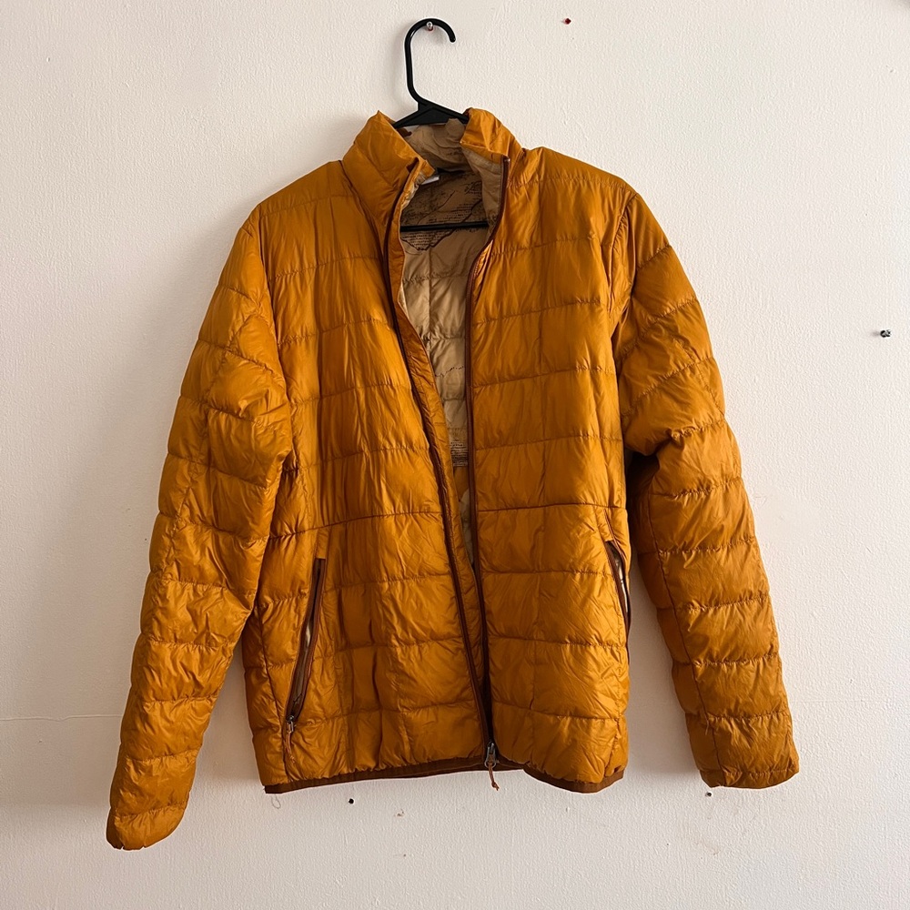 REI Mustard Puffer Jacket